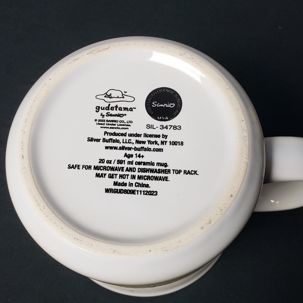 Gudetama Sailing Ceramic Mug 20oz - Picture 3 of 3
